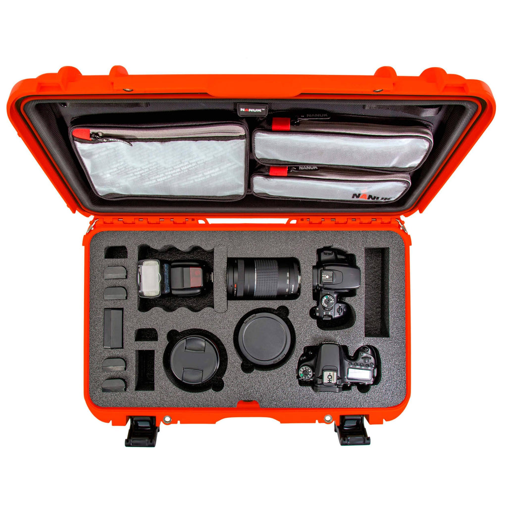 Yellow DSLR Camera Case with Lid Organizer N6494