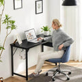 Black 31 Inch Wooden Office Desk with Storage Y5582