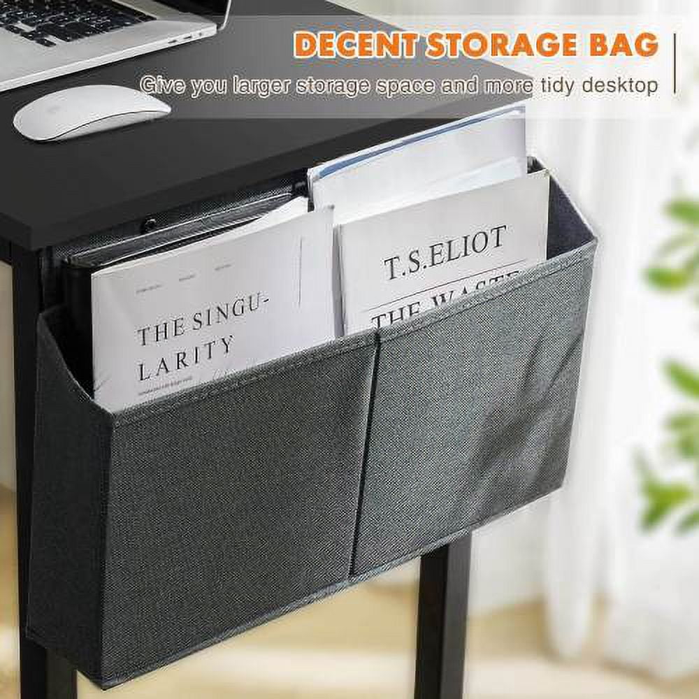 Black 31 Inch Wooden Office Desk with Storage Y5582